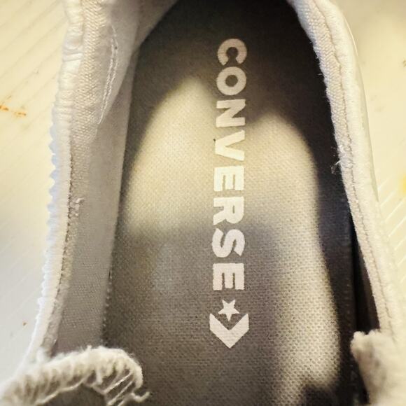 Converse Shoes Womens 7 White Chuck Taylor All Star Shoreline Slip On Sneakers - Picture 10 of 12